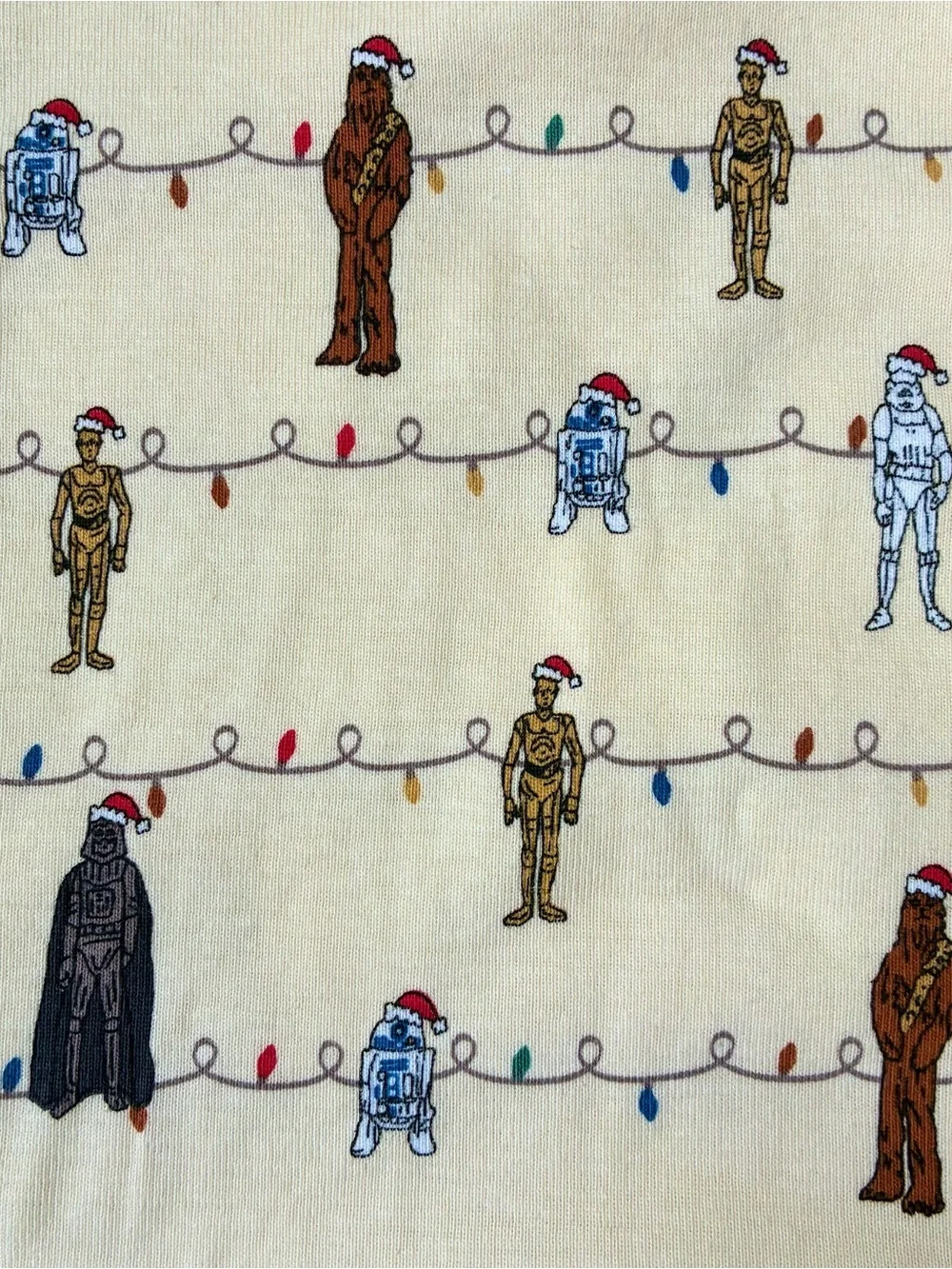 Hanna Andersson x Star Wars Christmas Pajamas (Cream/Multi) Size 8